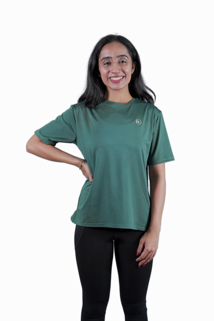 CrossWave Flow Activewear Top- Teal Green