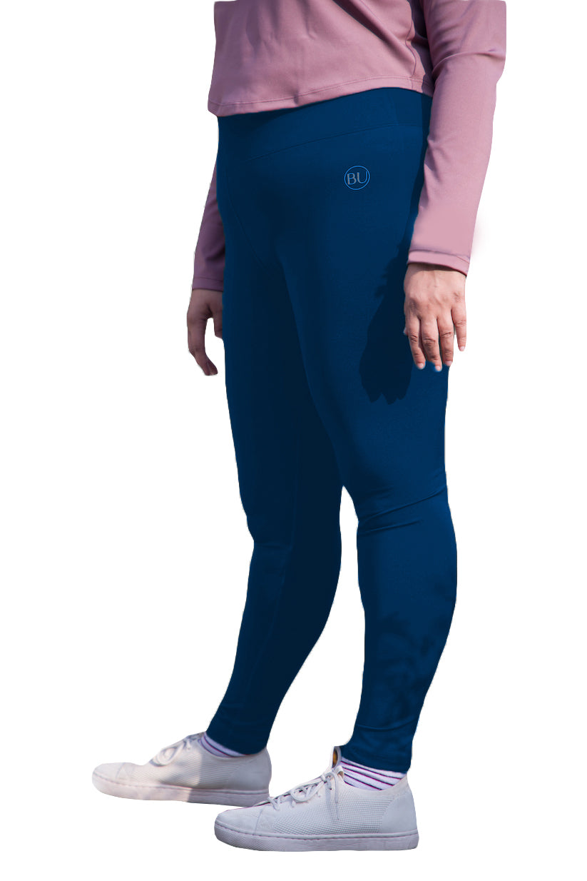ComfortPro High-Waisted Leggings - Ocean Blue