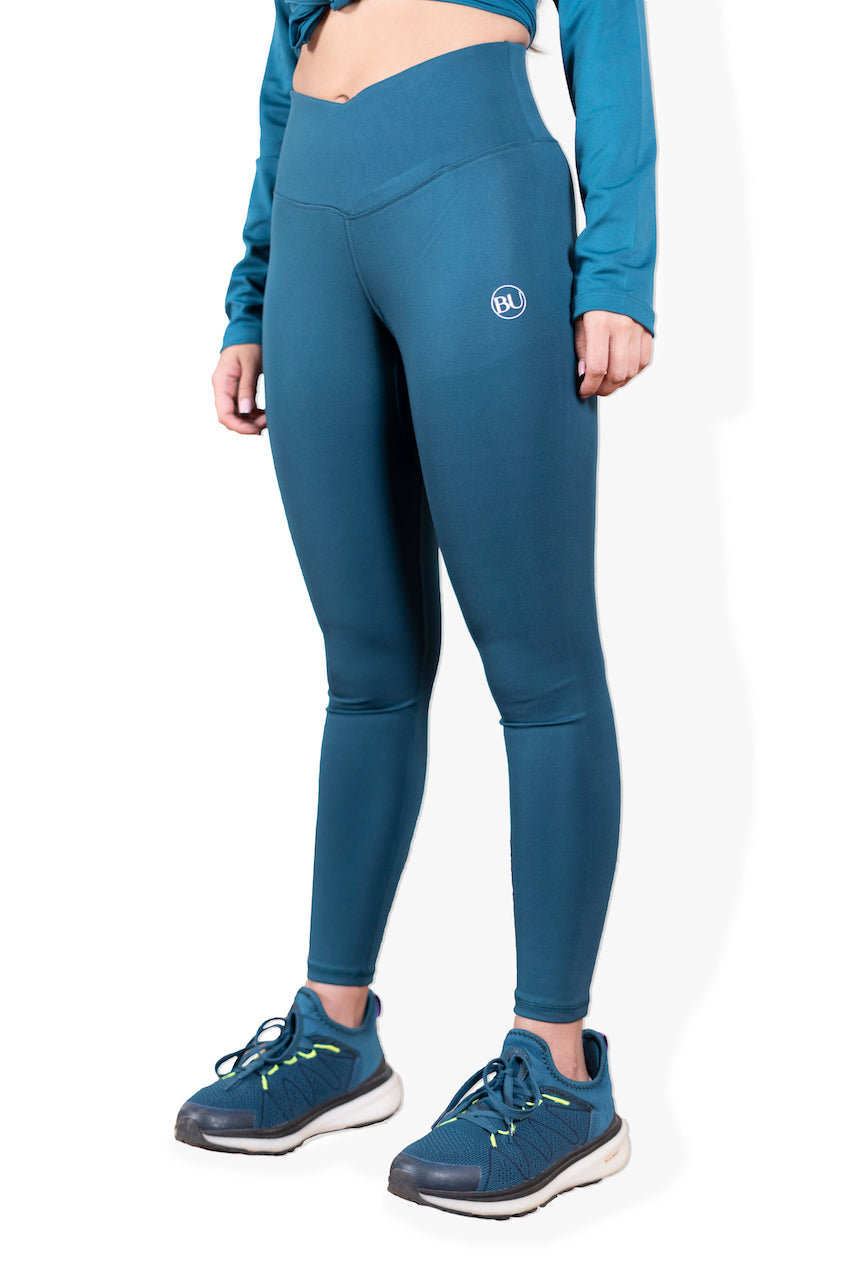 VerveFlex V-Waist Tights - Ocean Blue