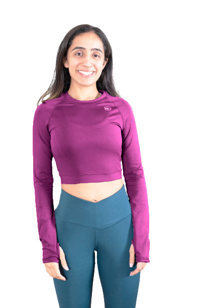 SculptFlex Crop Training Top - Magenta