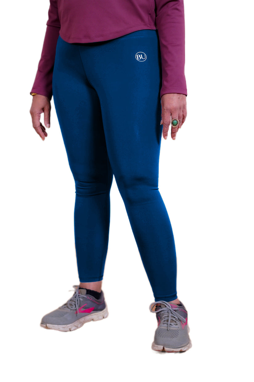 ComfortPro High-Waisted Leggings - Ocean Blue
