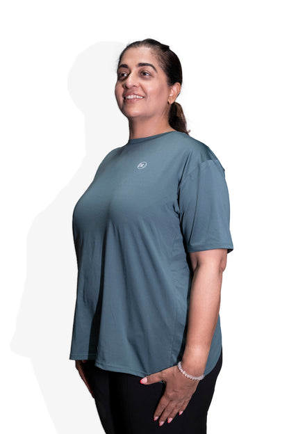 CrossWave Flow Activewear Top- Teal Green