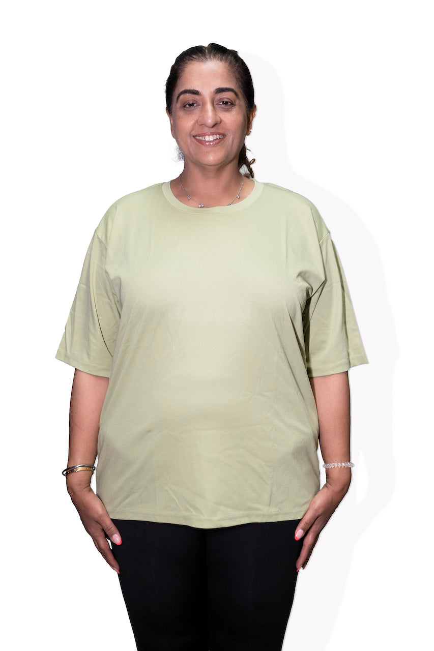 AuthenticEase Pump Cover Tee- Tea Green