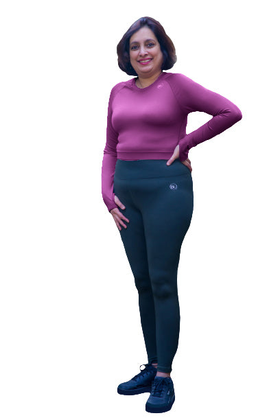 SculptFlex Crop Training Top - Magenta