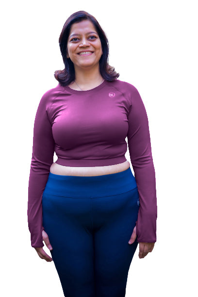 SculptFlex Crop Training Top - Magenta