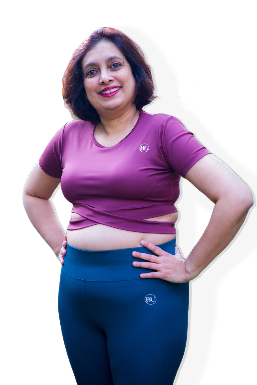 TieBack Crop Training Top - Magenta