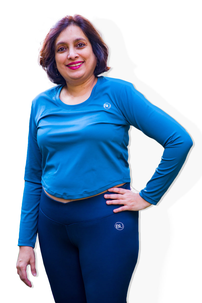 AdaptaFlex Long Sleeve Training Top - Ocean Blue