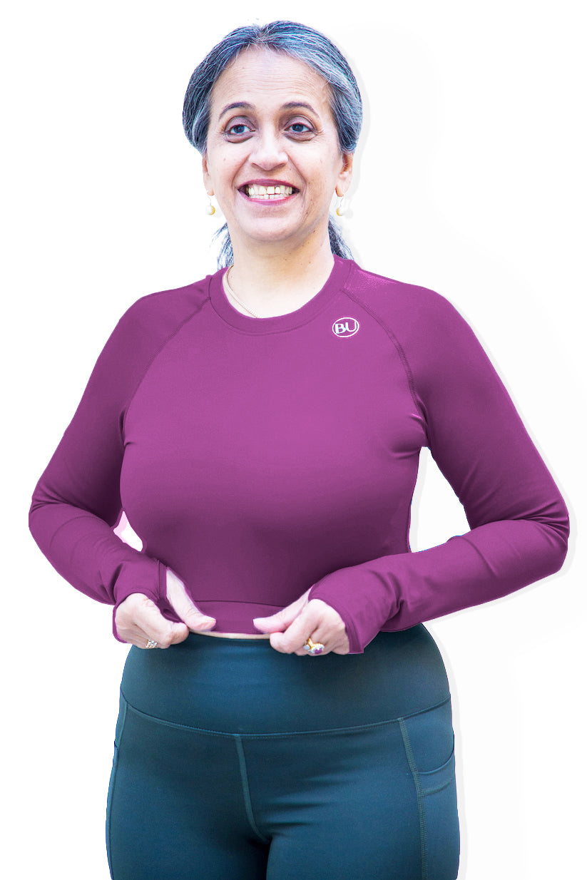 SculptFlex Crop Training Top - Magenta