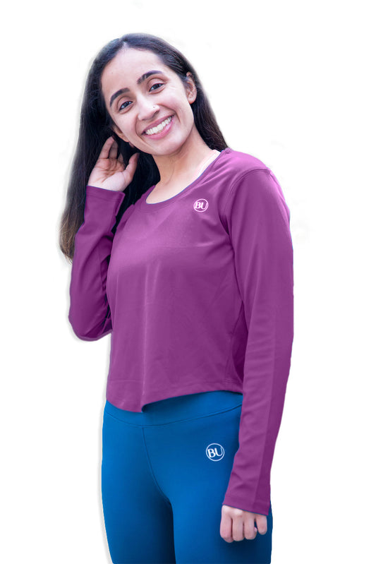 AdaptaFlex Long Sleeve Training Top - Magenta